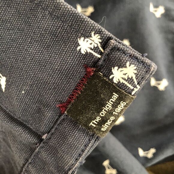 Vans UO Lismore Mens Jacket Palm Tree Blue M - Picture 10 of 11